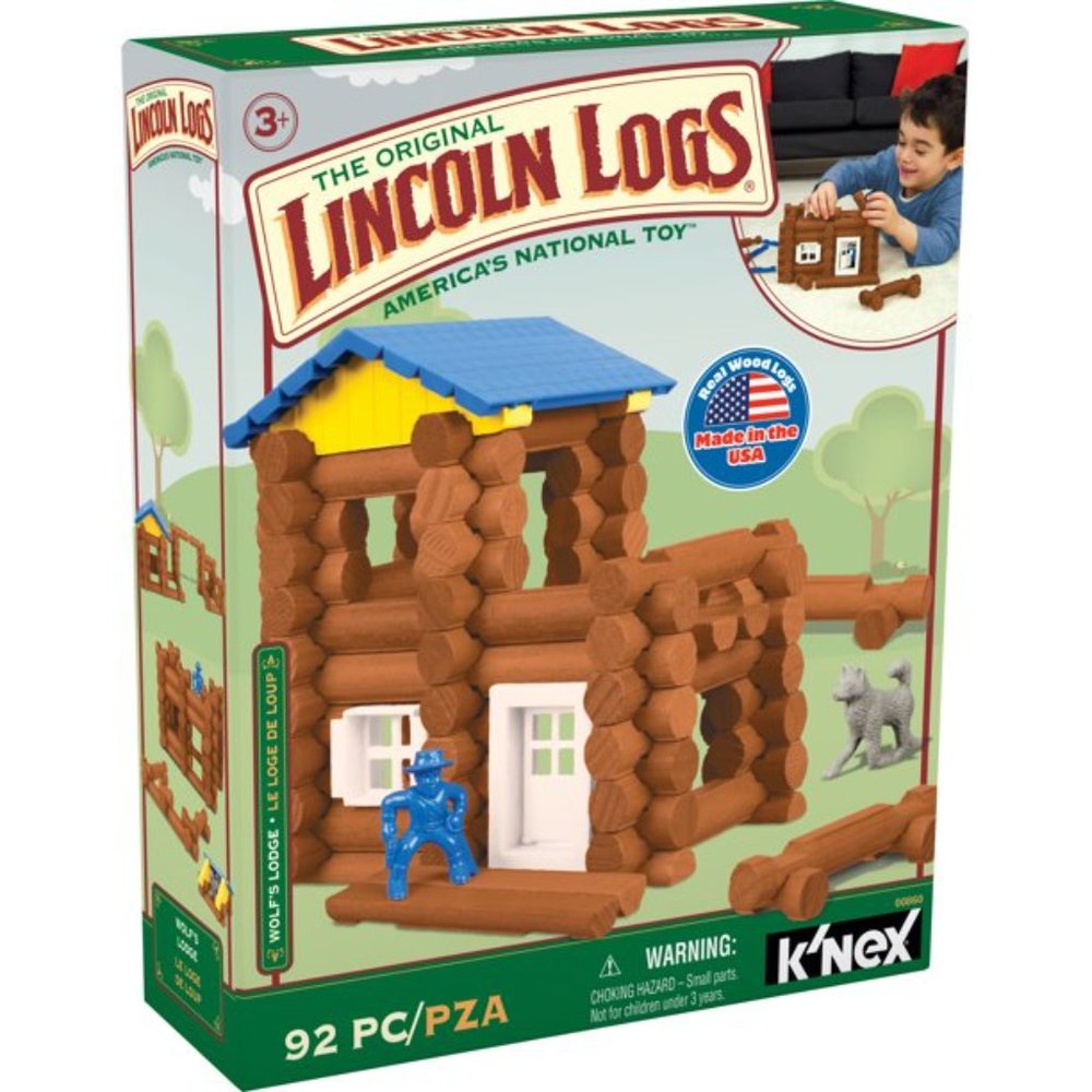 LINCOLN LOGS Wolf’s Lodge 92pc